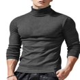 thumbnail image 1 of Opperiaya T-shirt Décontracté à Col Roulé à Manches Longues Homme, 1 of 5