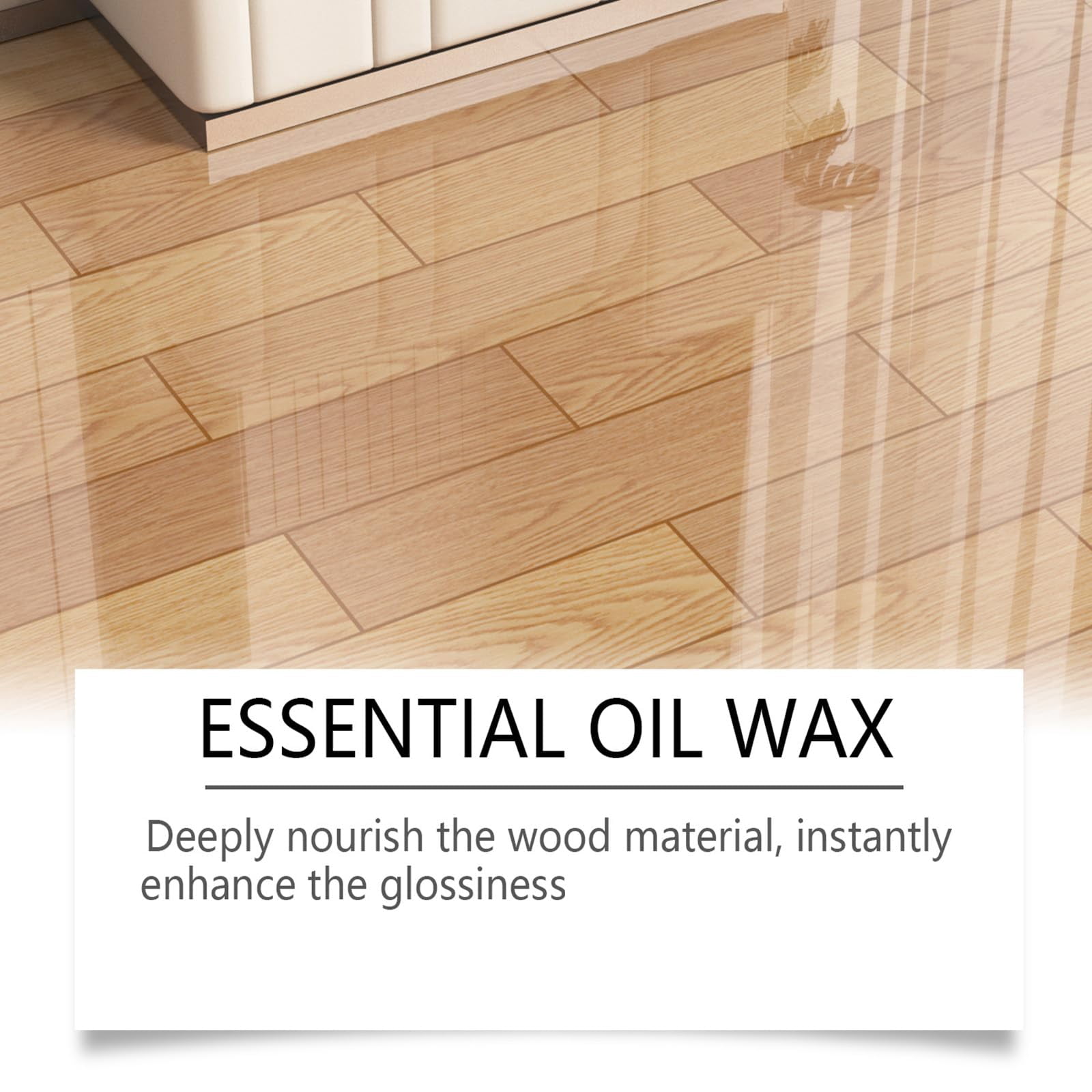 Beeswax Wood Polish Spray for Furniture and Floors, Natural Wood Seasoning Beeswax Cleaner for Tables and Cabinets, 4 fl oz