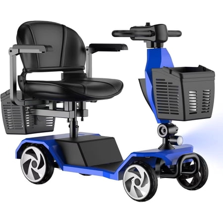 20A&32 Miles Electric Mobility Scooter for Adults, Elderly. Wheelchair Device for Travel. 350 lbs Capacity , 350W Mobility Scooters for Seniors with removable battery and two baskets