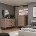 thumbnail image 3 of Manhattan Comfort Amber Double & Tall Dresser Faux Leather Handles Set of 2, 3 of 7