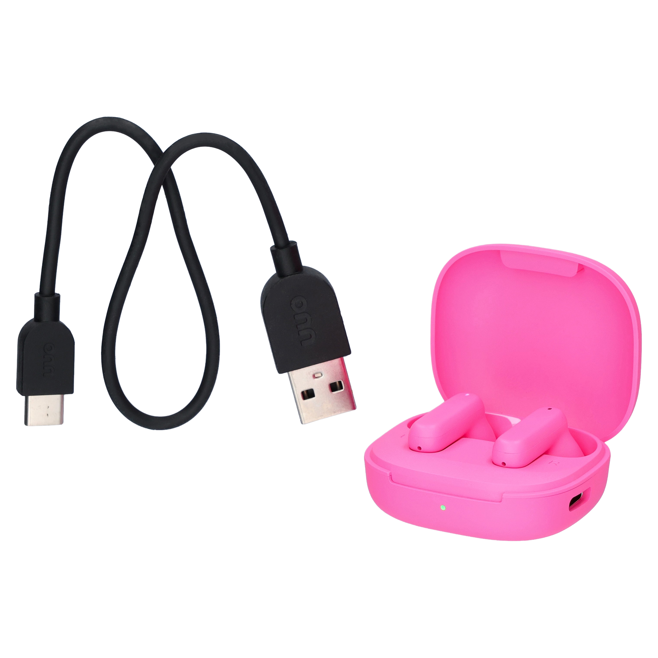 onn Mini Stick Wireless Earbuds with Noise Cancelling, Pink photo 3