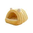 thumbnail image 2 of Iumwxz Cat Bed, Foldable Semi Enclosed Pet House with Thick Filling for Warmth and Comfort, Soft Washable Material, Space Saving Design for Indoor Cats and Small Dogs, 2 of 6