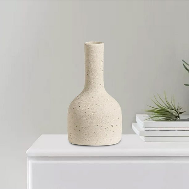 Florero de Cerámica Moderno, Florero Seco, Florero Hidropónico, Arreglo de Flores, Artesanía, Maceta para Al , Decoración de Jardín Int B Macarena Maceta de cerámica