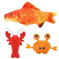 thumbnail image 1 of 3PCS Food Squeaky Toy Creative Plush Dog Chew Toy Pet Squeaky Toy for Cat, 1 of 10