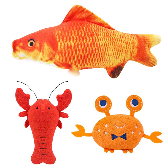 3PCS Food Squeaky Toy Creative Plush Dog Chew Toy Pet Squeaky Toy for Cat
