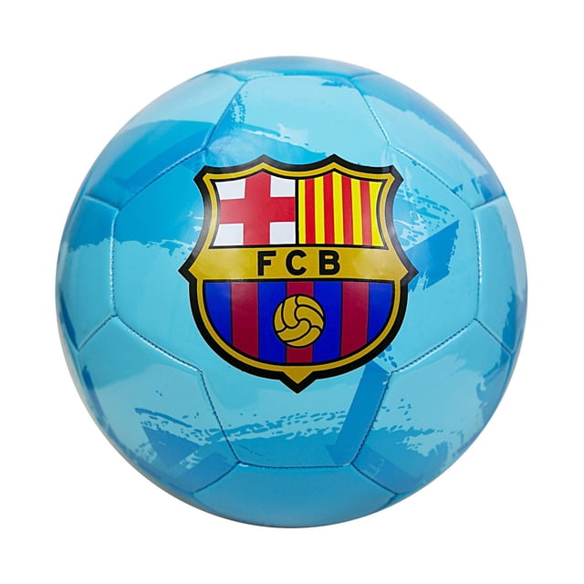 Balón de Fútbol Icon Sports Verde Azulado Oficial del FC Barcelona Talla 5