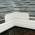 3Pack Aluminum Roof Valley Splash Shield Gutter Guard, White