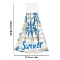thumbnail image 3 of BZSMCE Hanging Hand Towels Fashion Blue Island Escape Pattern 2-Pack - Velcro Style Bathroom Kitchen Towels, 3 of 7