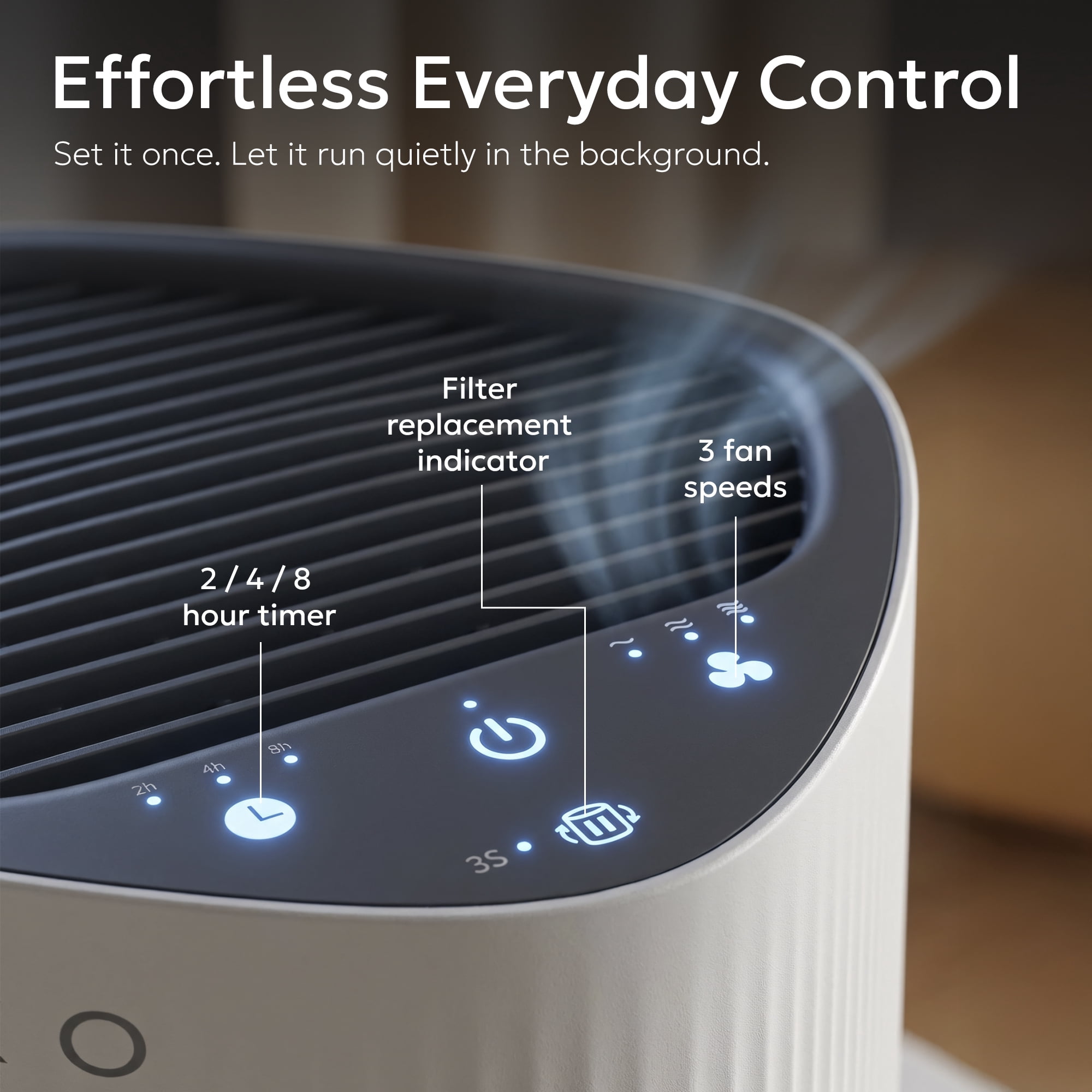Miko Essence A-200 Air Purifier with True HEPA Filter, Aromatherapy, Quiet Sleep Mode, 600 Sq Ft Coverage