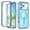 Blue, variant on Dteck Full Body Case for iPhone 17 Pro Max,Shockproof TPU+PC Case Built-in Screen Protector with Camera Lens Protector Compatible with Mag Safe Magnetic Back Cover,Grey