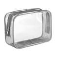 thumbnail image 3 of 2x Bolsa de Maquillaje Transparente Soporte de Bolsa de Cosméticos Transparente, Reutilizable con Organizador de Cremallera, Accesorios de Baño Bolsa 2 piezas, 3 of 8