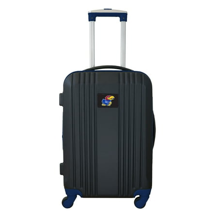 Mojo Outdoors NCAA Kansas Jayhawks 21 in. Carry-on Hardcase Two-Tone Spinner