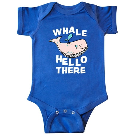 

Inktastic Cute Whale Hello There Gift Baby Boy or Baby Girl Bodysuit