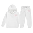 thumbnail image 5 of KAUOD Kids Girls Fleece Sweatpants Set 2 piece Cute Bowfront Cotton Hoodi𝐞s Joggers Pants Sweatsuits Warm Tracksuits Clothes, 5 of 5