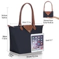 thumbnail image 2 of Bolso de mano BOJLY para mujer, impermeable, de nailon, con hombro grande, gris, 2 of 7