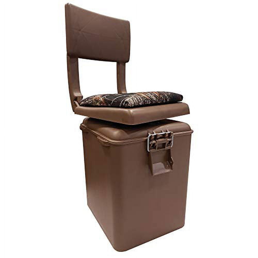 Wise Outdoors 5613-246 Super Sport Boat Seat, Break-Up Camo with Brown Shell