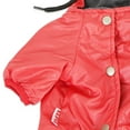 thumbnail image 4 of SUSSEXHOME Pets Dog Raincoat with Hood - Full Coverage Dog Rain Jacket with Fleece Lining - Machine Washable Waterproof Raincoat for Dogs - Red, 4 of 8