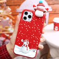thumbnail image 1 of Funda de dibujos animados para iPhone 12 13 11 14 Pro Mini XS Max XR X 7 8 10 6 6S Plus SE 2 Soft TPU 3D Christmas Doll Deer Phone Cover Funda Tan Jianjun unisex, 1 of 2