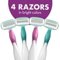 thumbnail image 5 of Soleil 5 Sensitive Women's Disposable 5-Blade Razors, Moisture Strips and Pivoting Head for Smooth Summer Shaves, 4-Pack, 5 of 5