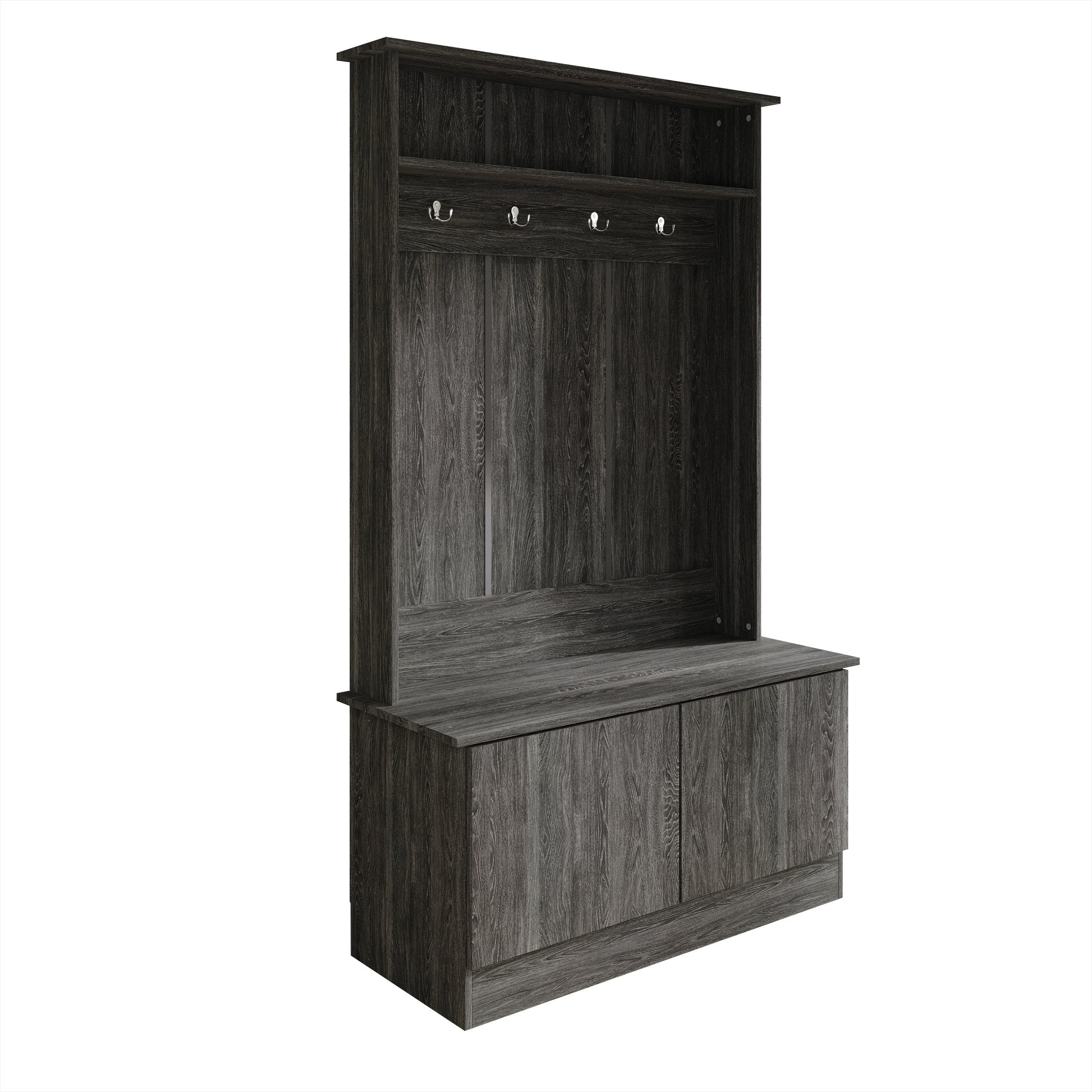 Free Shipping Castle Place Classic Hall Tree with Bench White Walmart