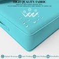 thumbnail image 3 of Snubbull Outdoor Deep Seat Cushion Set, 2 Pieces 24"x24"x6.5" Patio Furniture Replacement Cushions with Tie Straps, Waterproof Fade Resistant Removable Zipper Cover, Lake Blue, 3 of 7
