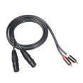 thumbnail image 3 of 2 2 XLR Cable de sonido Cable de sonido licencia de oro Carcasa de aleación de zinc Hugo Línea de interconexión de micrófono, 3 of 7