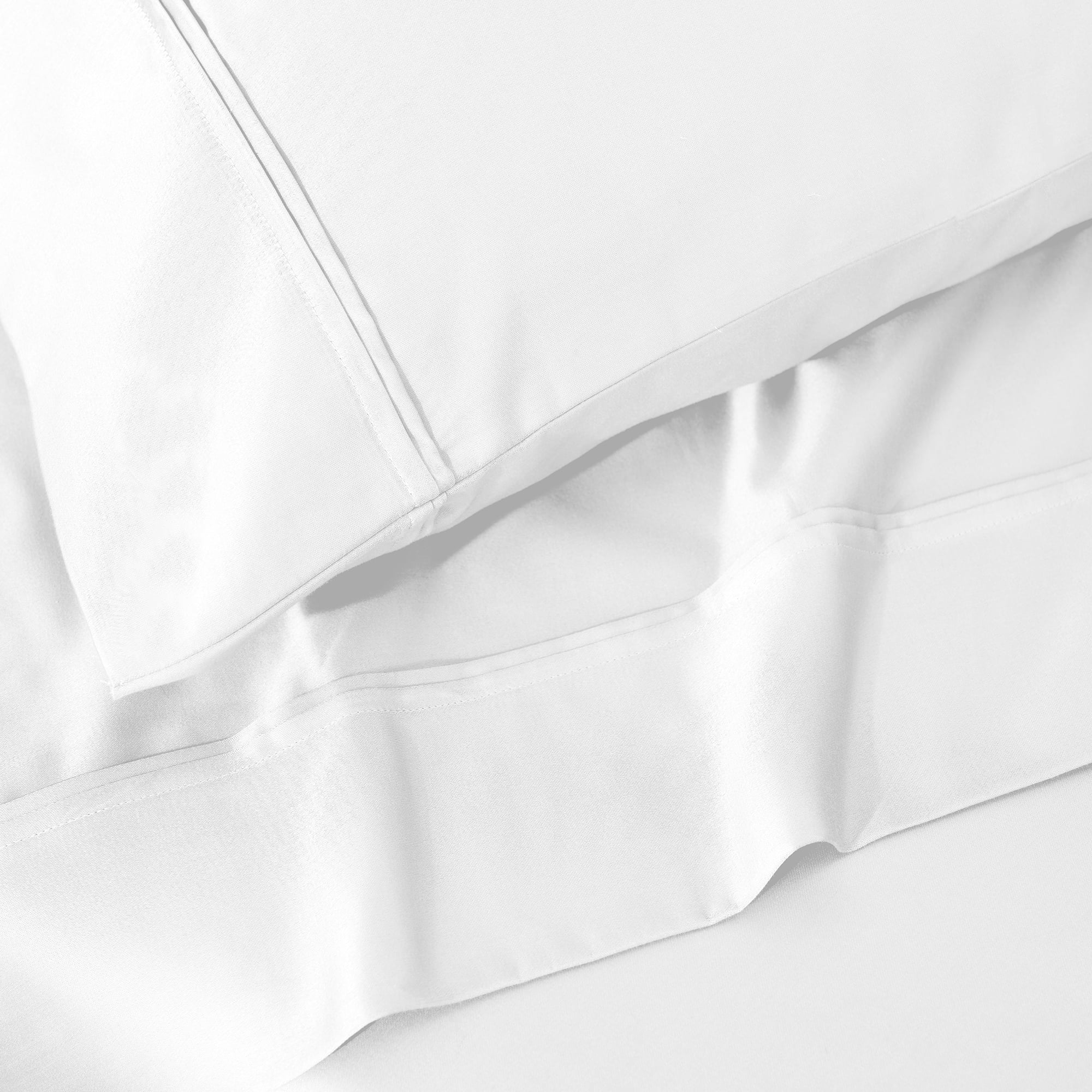 Superior Egyptian Cotton Eco-Friendly 1200 TC Sheet Set, Queen, White