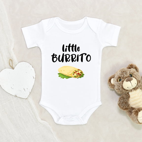 Newbabywishes - Little Burrito Mexican Baby Clothes for Boys and Girls - Food Baby Clothes