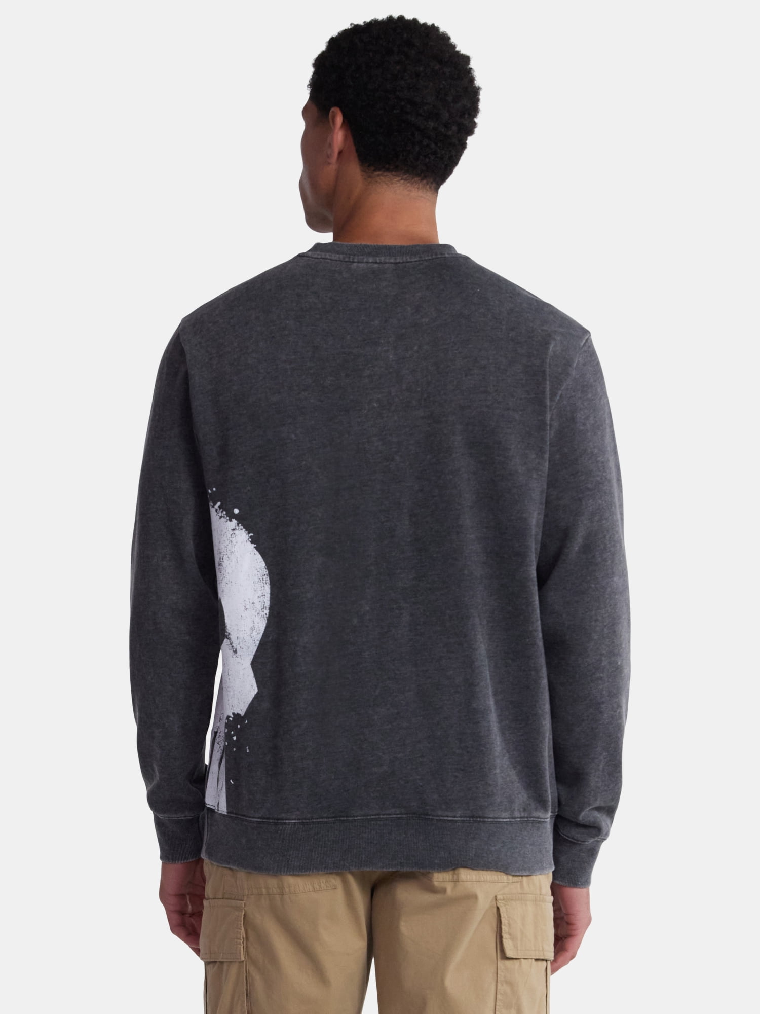 Punisher Men's and Big Men's Front to Back Graphic Sweatshirt with Long Sleeves, Sizes XS-3XL