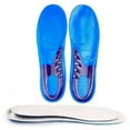 thumbnail image 2 of Plantillas deportivas de 2 uds., plantillas deportivas de absorción de impacto de alta elasticidad engrosadas de silicona TPE azul M, 2 of 10