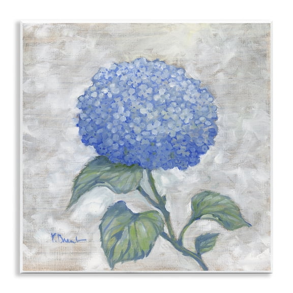Stupell Industries French Country Round Blue Country Hydrangea Wall Plaque Art, 12 x 12, by Paul Brent