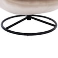 thumbnail image 6 of Accent Chair with Ottoman, Velvet Single Leisure Upholstered Sofa Chair, Lazy Chair with Metal Base Frame, Reading Chair with 360 Degree Swiveling for Living Room, Bedroom, Beige, 6 of 9
