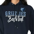 thumbnail image 3 of Women's G-III 4Her by Carl Banks Navy Memphis Grizzlies Graphics Fleece Pullover Hoodie, 3 of 3