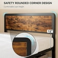 thumbnail image 6 of Garvee Full Bed Frame with Headboard, Platform Bed Frame with Safe Rounded Corners & Strong Metal Slats Support, Mattress Foundation,Noise-Free,No Box Spring Needed, 6 of 9