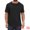 Black, variant on DARING DIVA Men's Henley Short Sleeve Button Down Jacquard Knitted T-Shirt M Black