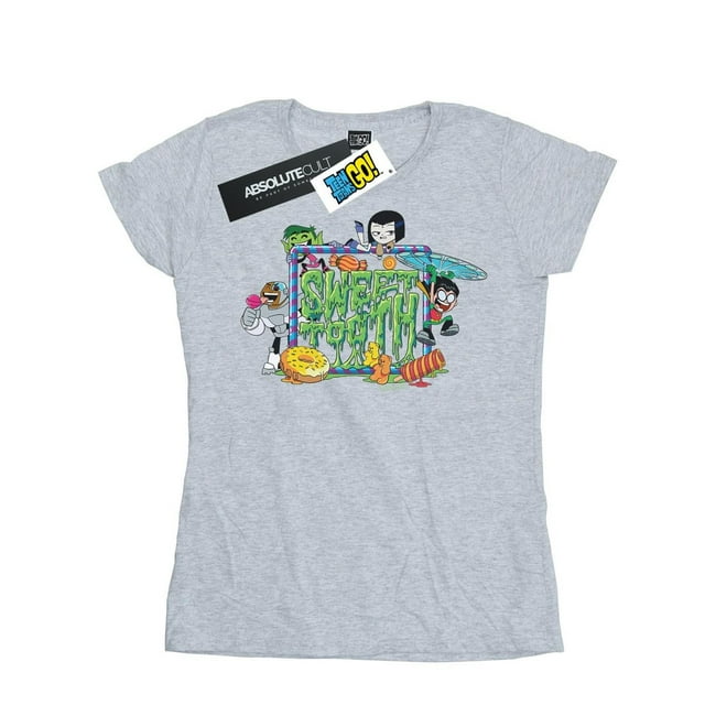 DC Comics T-Shirt en Coton pour Femmes Adolescentes Titans Go Sweet Tooth
