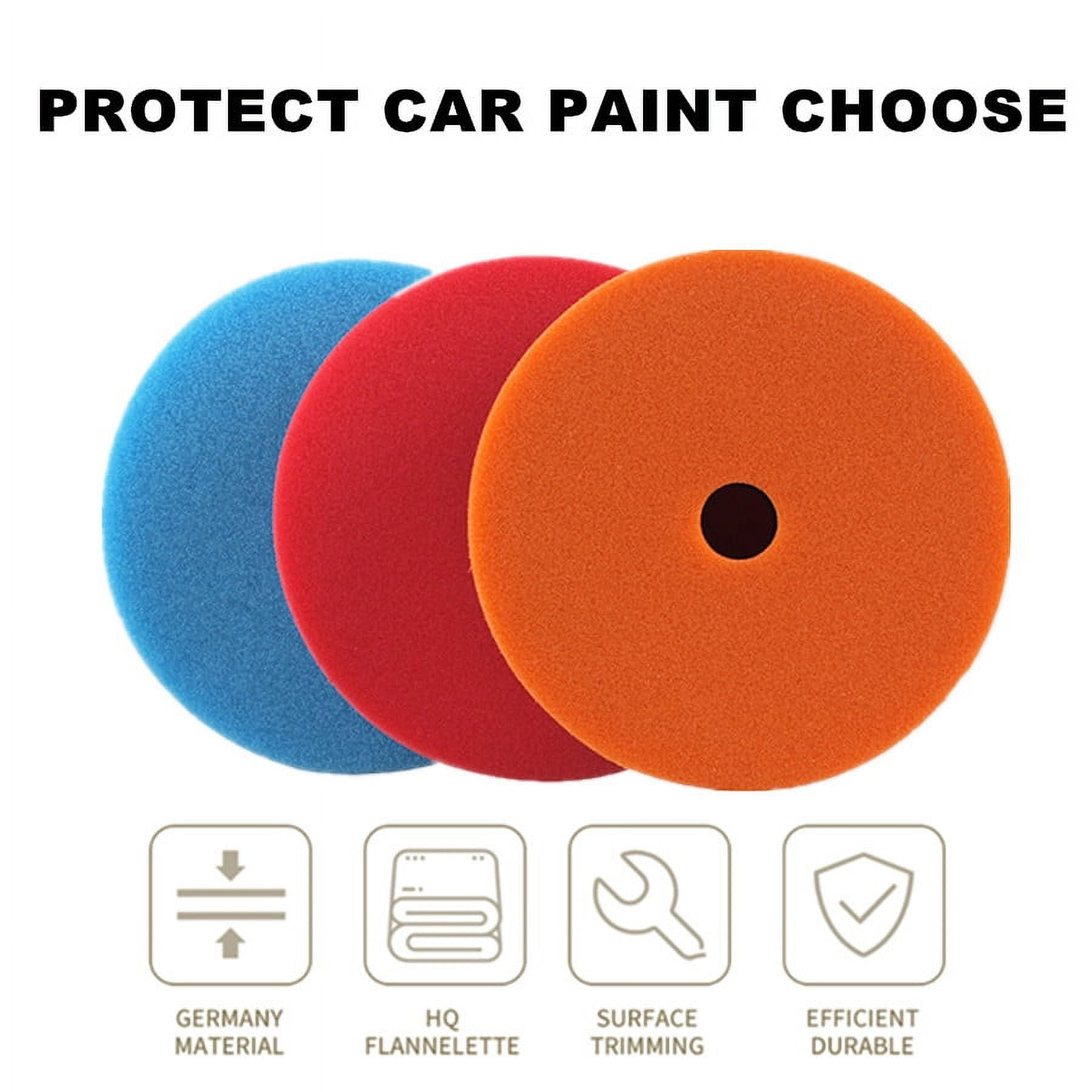 3Pcs 6" (150mm) Compound Polishing Pads Buffing Buffer Pads Set For Car Polisher