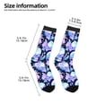 thumbnail image 2 of Rocae flower Skull star for Girls Boys Crew Socks,Children's Socks, Kids Socks, Toddler Socks: Daily Wear with Kids School Uniform, 2 of 5