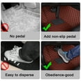 thumbnail image 5 of Leadwolf Floor Mats for Lexus ES 350 XV60 2013-2018 PU Leather Floor Liner Carpet Protection All Weather PU leather Front & Rear Full Set 3Pcs Brown, 5 of 7