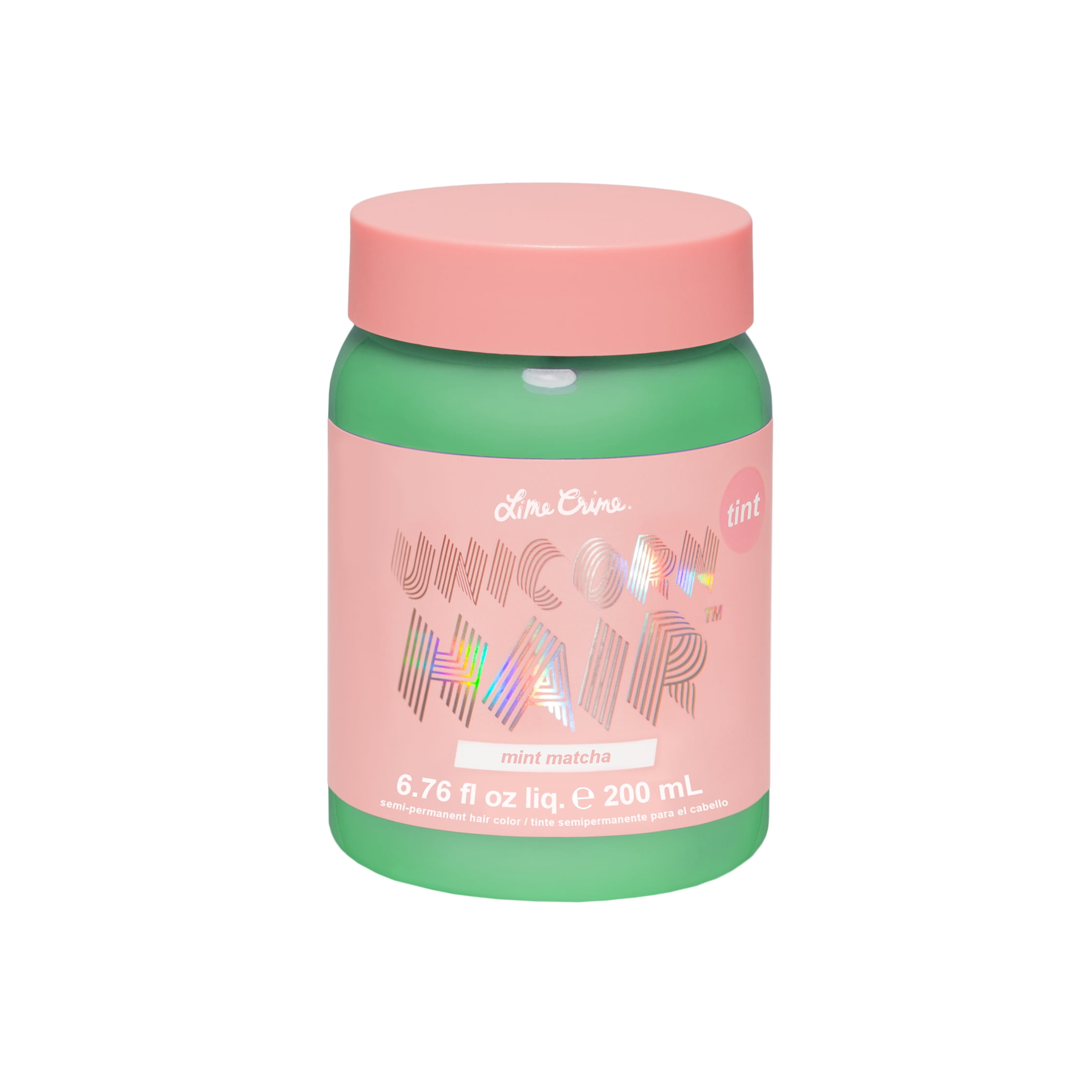 Lime Crime Unicorn Hair, Semi-Permanent Color, Vegan, Light Coverage, Matcha Mint, Unisex, 6.76 fl oz