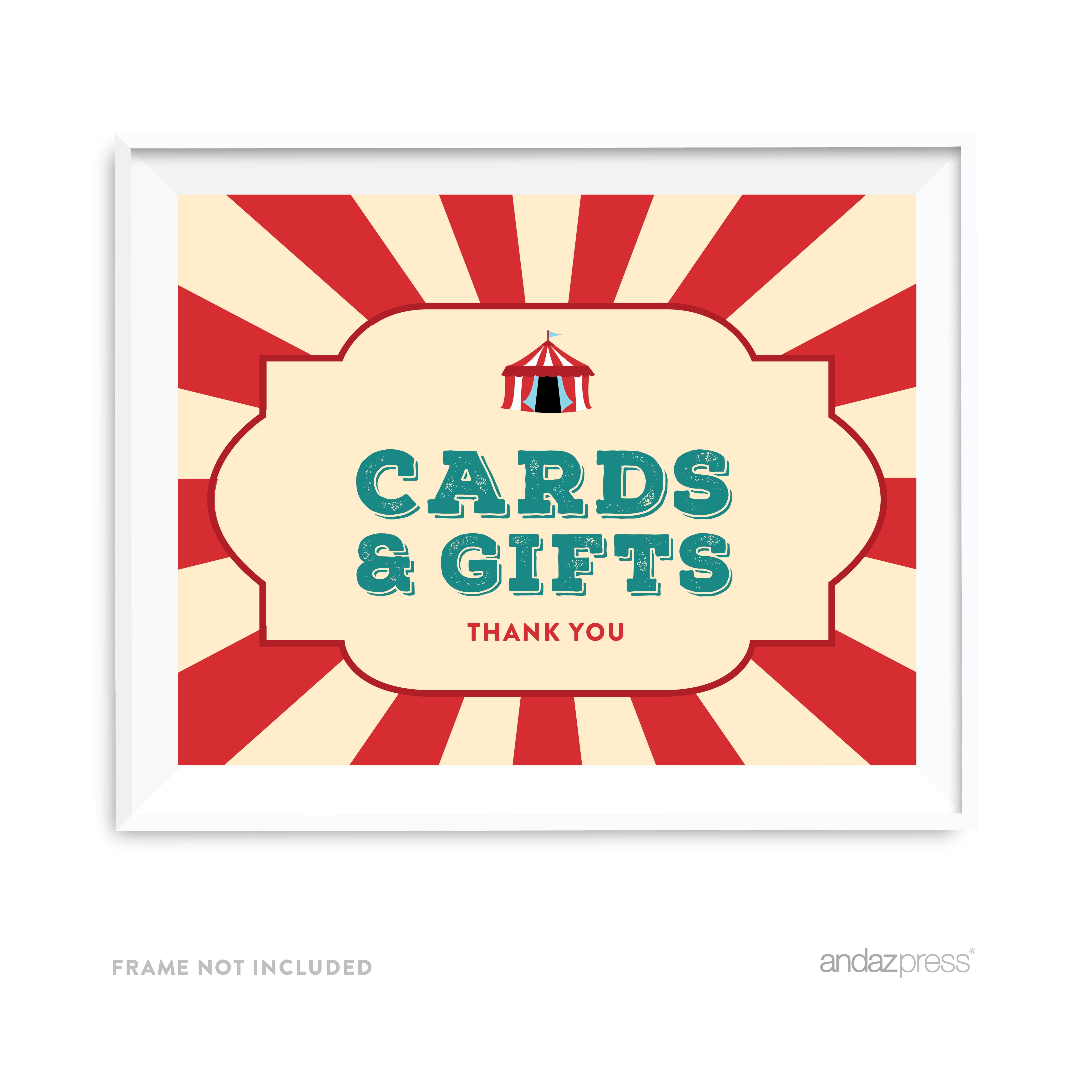 Cards & Gifts Carnival Circus Birthday Party Signs - Walmart.com