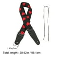 thumbnail image 2 of STOBOK Embroidery Guitar Strap Adjustable Nylon Shoulder Belt for Folk and Electric Guitar, 2 of 5