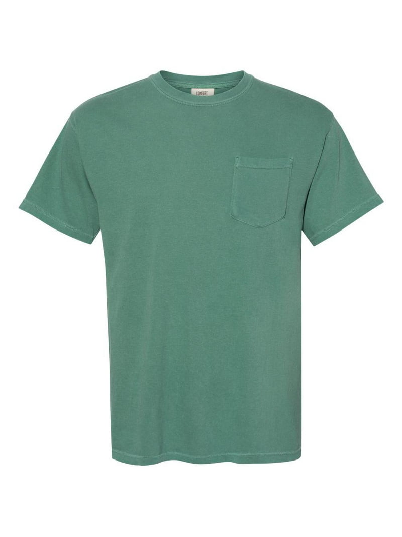 Comfort Colors Men's Short Sleeve Pocket T-Shirt - Style 6030 In Light Green