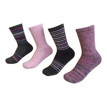 Womens Trail Sock Pack of 4 One Size Orchid