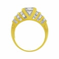 thumbnail image 3 of HeartsAndYou 5ct Princess Cut Moissanite Cocktail Ice Engagement Ring for Women 18k Yellow Gold over Silver, 3 of 5