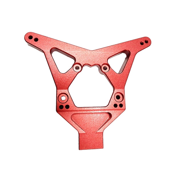 QualitChoice RCGOFOLLOW Aluminum Alloy Adjustable Rear Shock Tower Rc Rear Shock Tower For 1/10 Rc Rear Shock Tower LOSI 22S Red