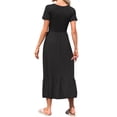 thumbnail image 6 of TARAINYA Summer Dresses for Women Casual Floral Dress Pocketed Flared Hem Midi Beach Sundress, 6 of 8