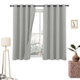 thumbnail image 1 of Cortinas Blackout 275cm Ancho X 160cm Alto - En 2 Páneles (Gris Ceniza), 1 of 1
