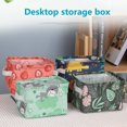 thumbnail image 4 of LCXmlly Desktop Storage Basket Folding Cartoon Print Storage Box Deep Fabric Makeup Basket with Handle, 4 of 6