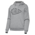 thumbnail image 2 of Women's Antigua  Heather Gray Kansas City Chiefs Victory Hoodie, 2 of 3
